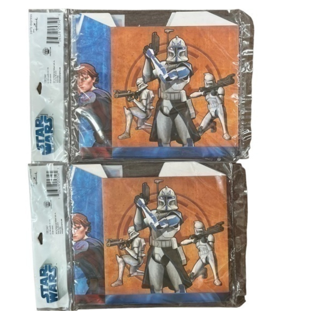 2008 Star Wars Party Treat Boxes 2 Sealed Packages of 4 -8 Boxes Retro